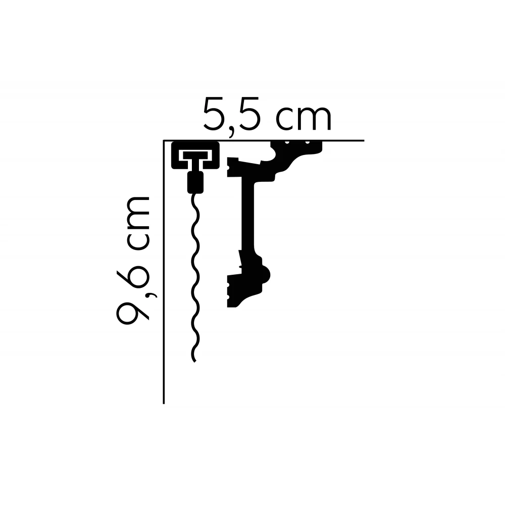 Cornișă masca galerie MD137