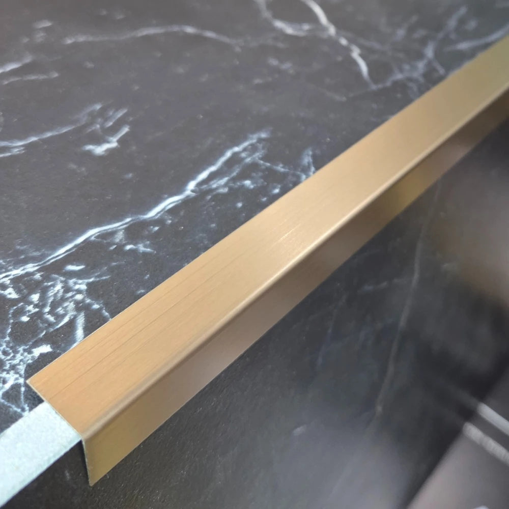 Profil L colt inox auriu antic 30x30mm