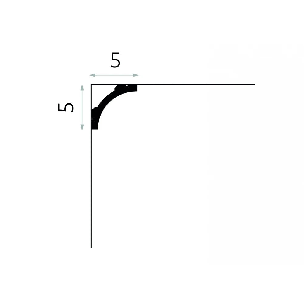 Cornișă decorativă din polimer rigid MD210