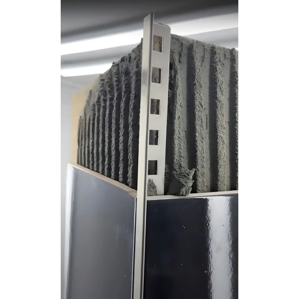 Profil terminatie gresie faianta, drept, 10 mm, inox, crom oglinda
