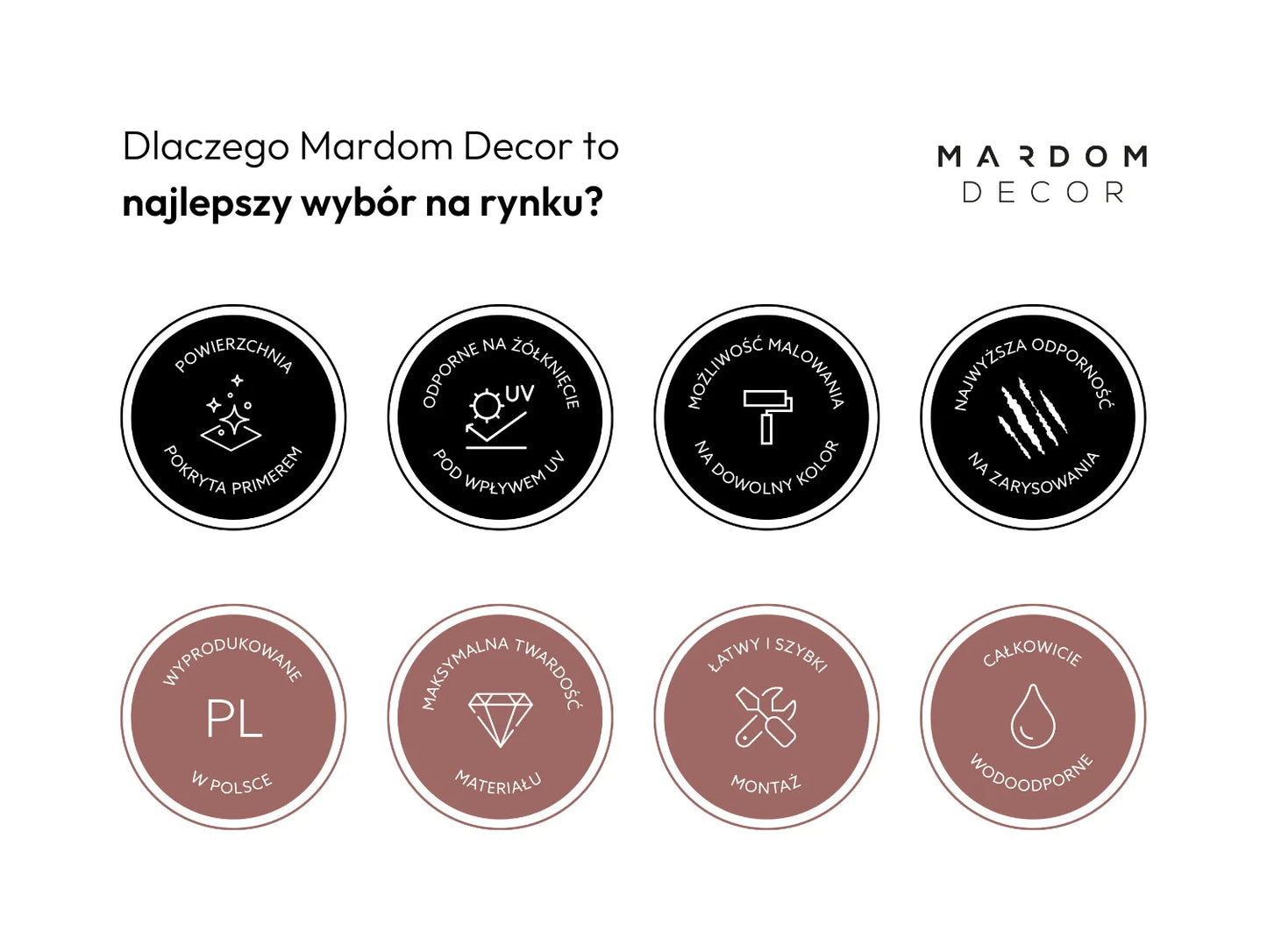 Bagheta decorativa din polimer rigid MD332