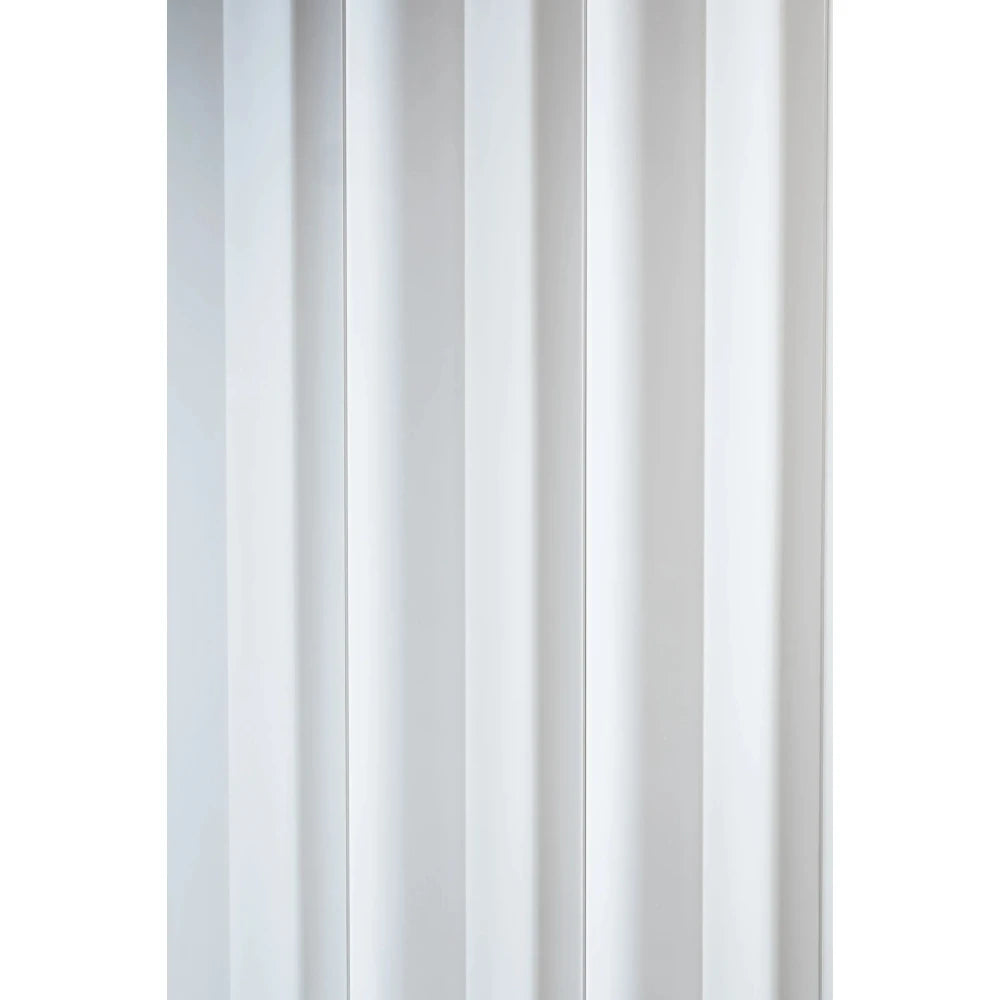 Panou riflat decorativ Eterno WP004 polimer rigid 25 x 2.17 x 270 cm curbura subtila alb mat vopsibil Mardom Decor