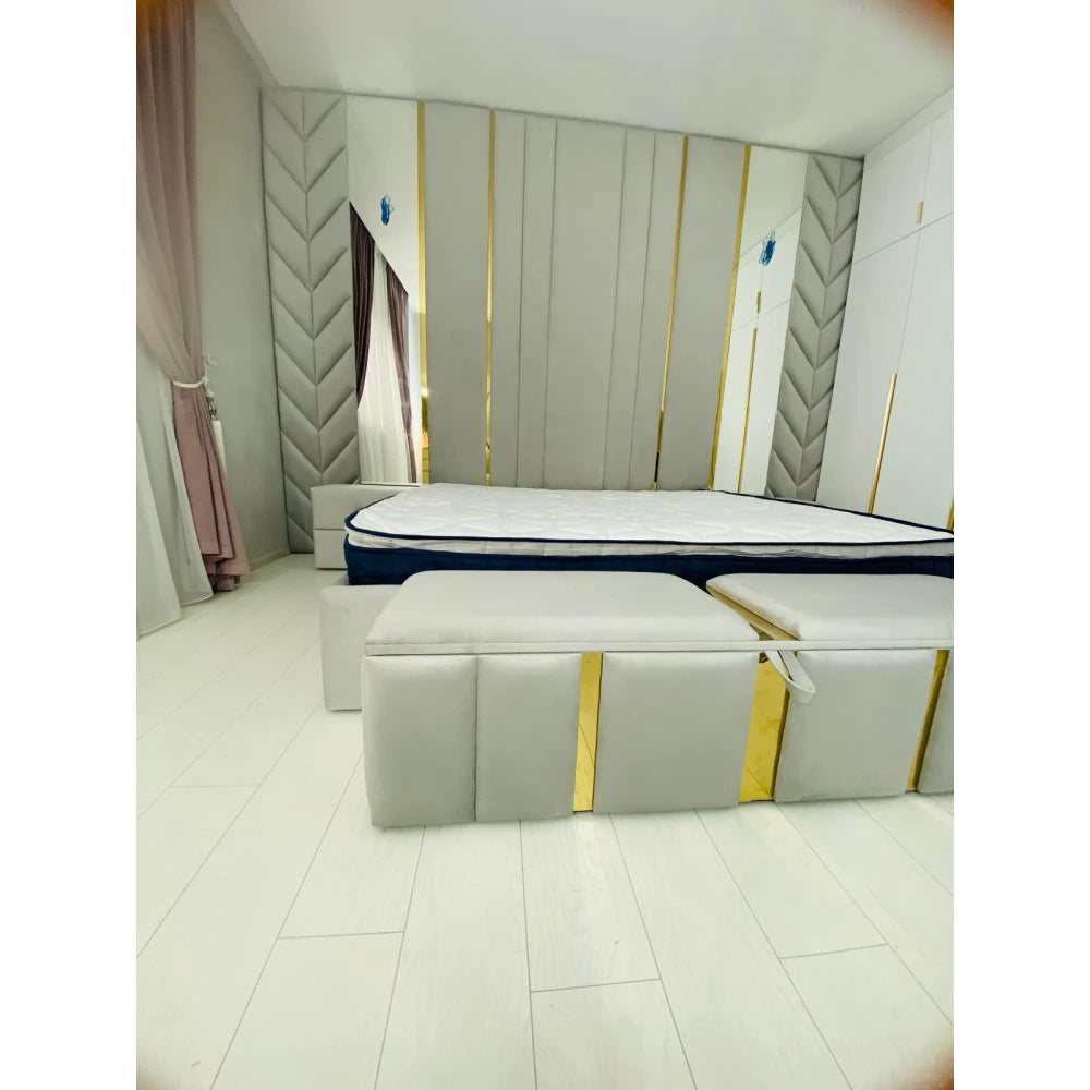 Platbanda inox auriu lucios 50 mm x 0.6 mm x 2700 mm