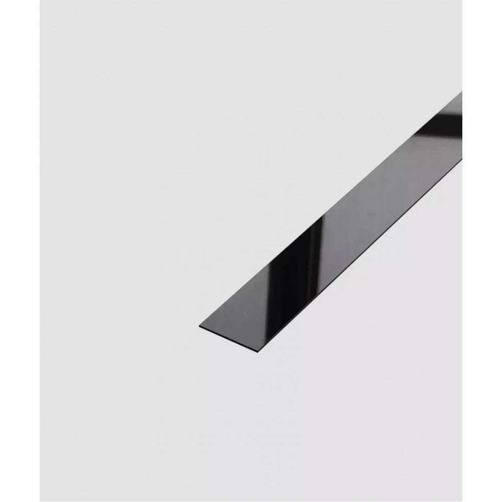 Profil platbanda negru lucios 20 mm*0,6 mm*2700 mm