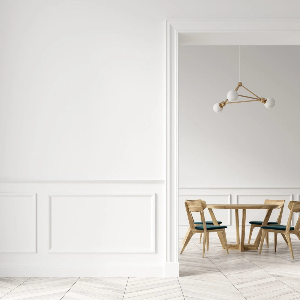 Plintă MD258 polimer rigid alb 8.1x1x200 cm pentru un stil sofisticat