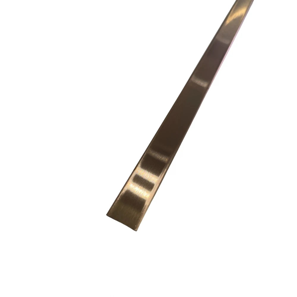 Profil T prag trecere inox 15 x 9 x 2700 mm cupru periat