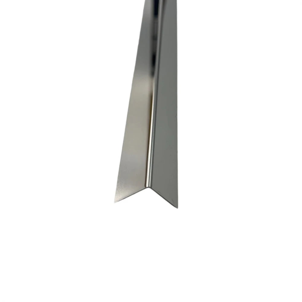 Profil L colt cu laturi drepte, crom lucios, 20x20x2700mm