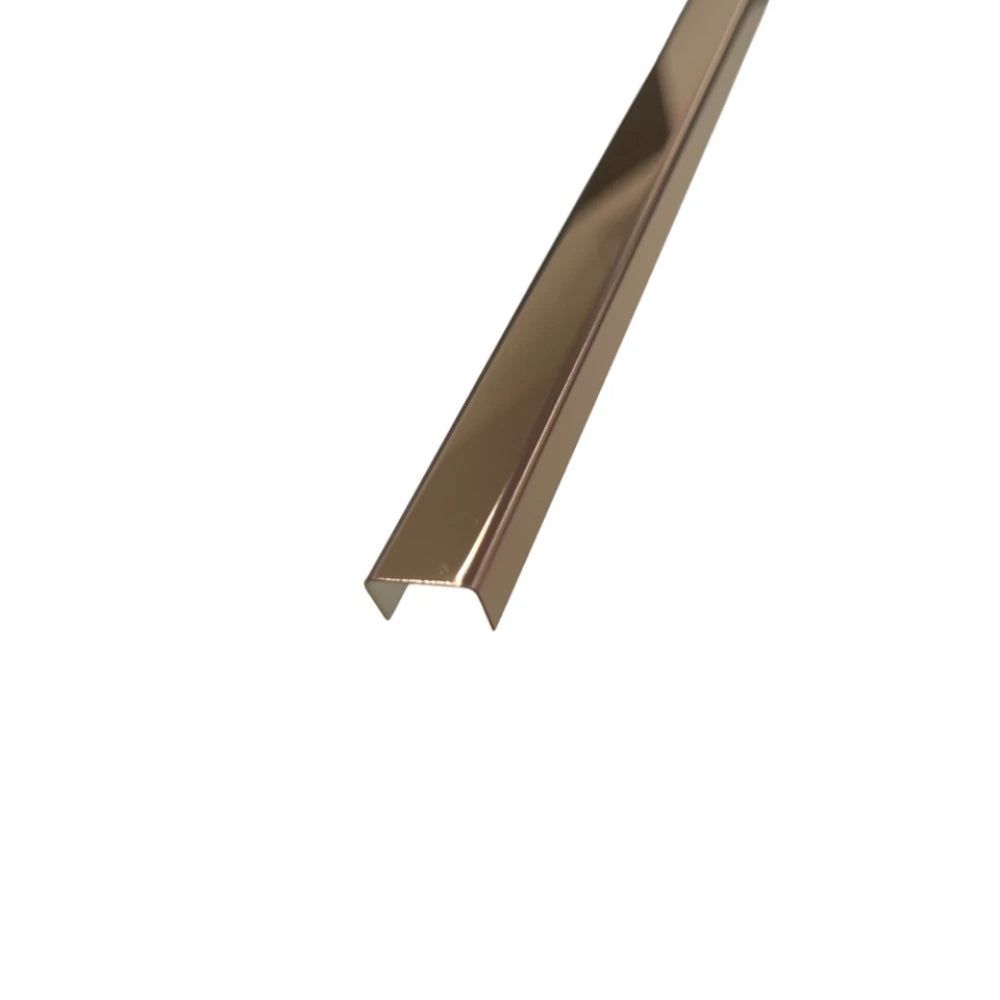 Profil U dercorative din Inox - Cupru Oglindă - 30 mm
