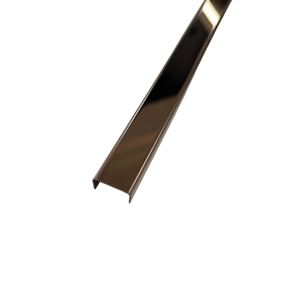 Profil U dercorative din Inox - Cupru Oglindă - 30 mm