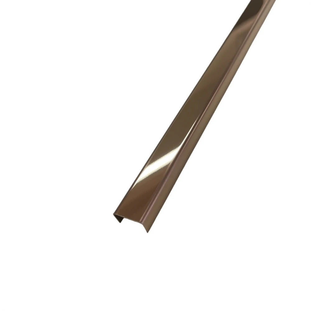 Profil U dercorative din Inox - Cupru Oglindă - 30 mm