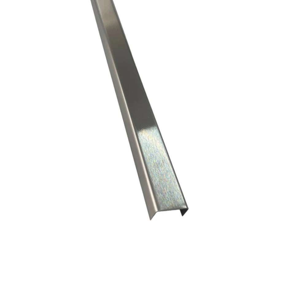 Profil U Decorativ Inox Crom Brushed - 2,7m x 15mm x 9mm