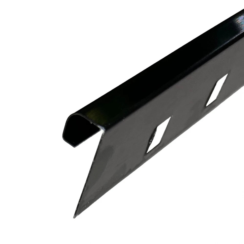 Profil inox colt exterior rotunjit 10x2700 mm gresie si faianta, negru brush