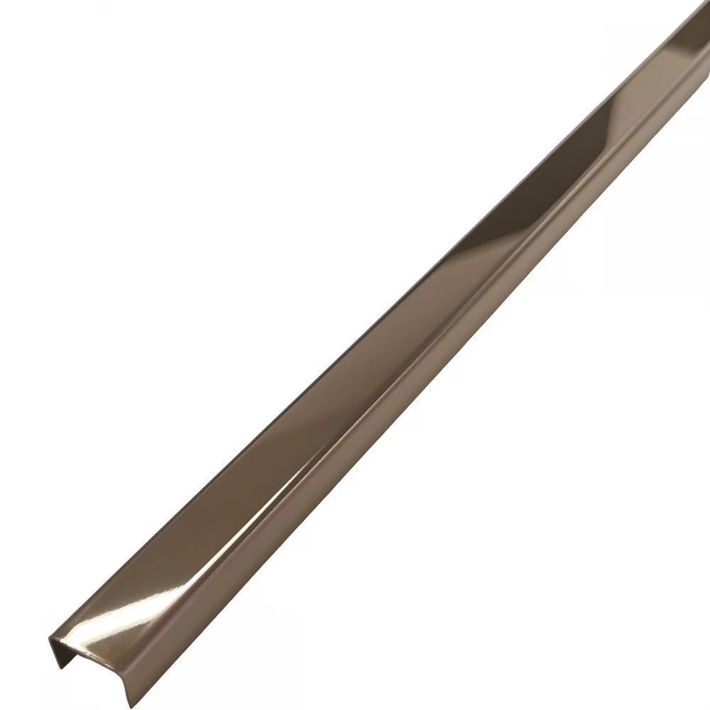 Profil U dercorative din Inox - Cupru Oglindă - 30 mm