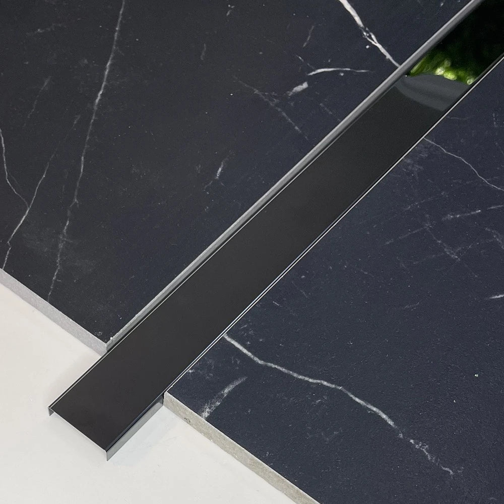 Profil U decorativ din inox 304 negru oglinda 30 x 9 x 2700 mm