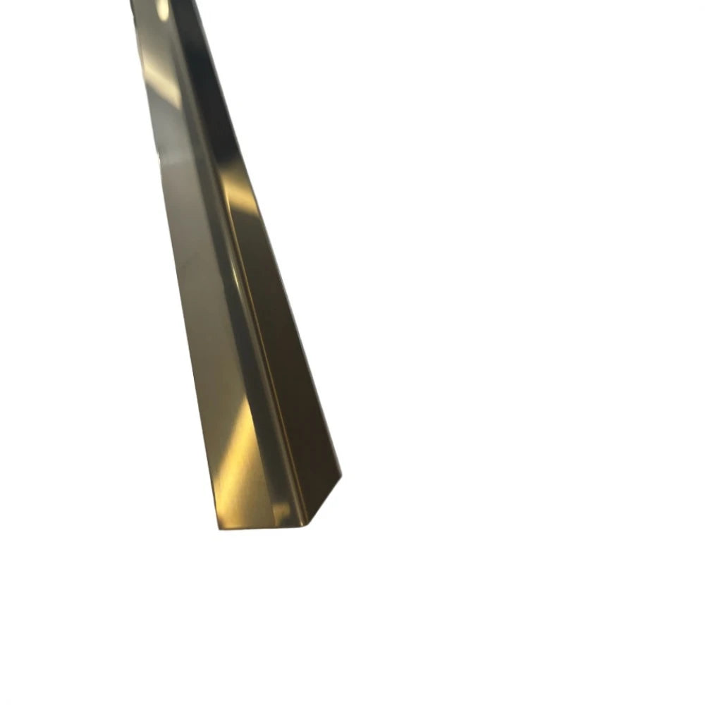 Profil L de Colț, din Inox cu Finisaj Cupru Brushed, 15x15x2700 mm