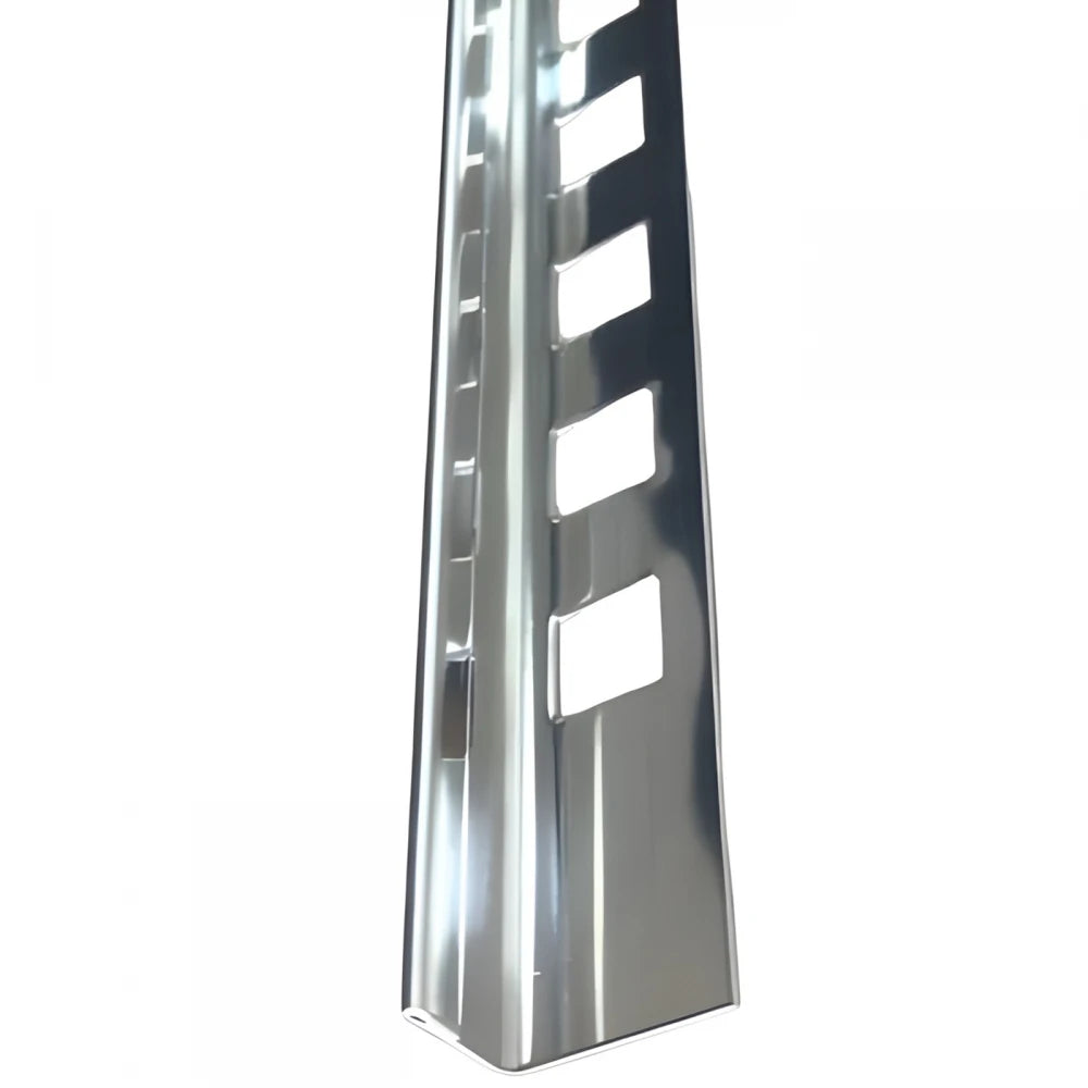 Profil terminatie gresie faianta, drept, 10 mm, inox, crom oglinda