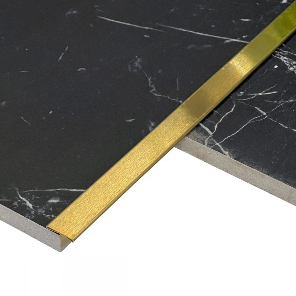 Profil T Prag de Trecere Inox Auriu Brush 30x2700mm