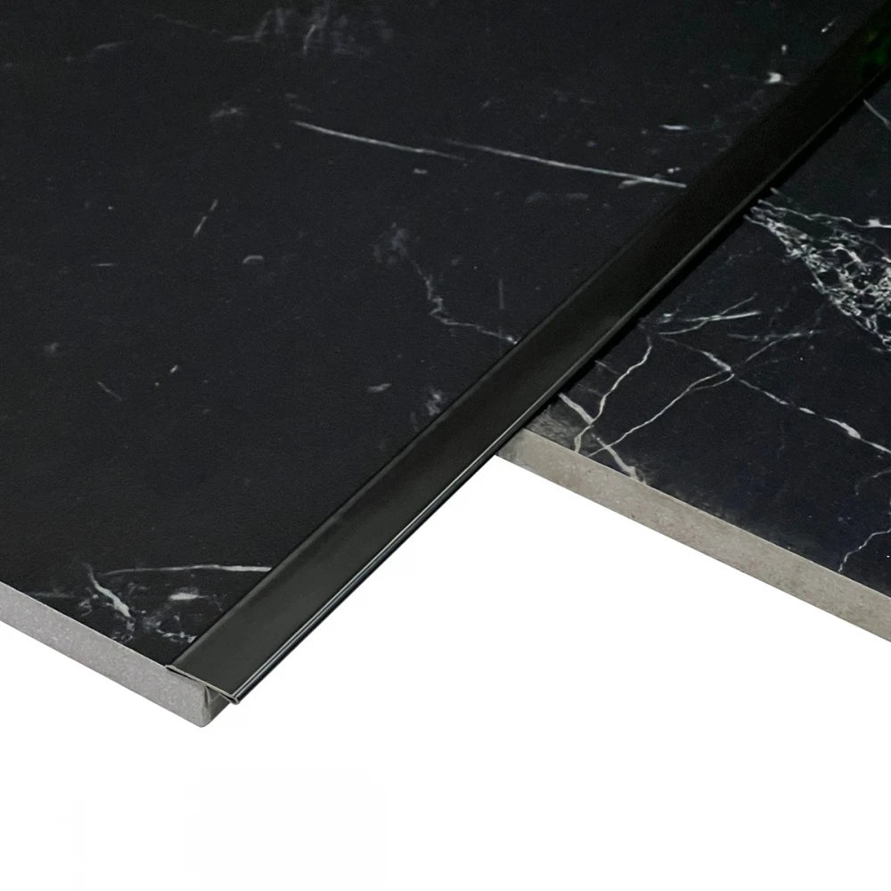 Profil T trecere gresie parchet inox negru oglinda 15mm*2700mm*9mm