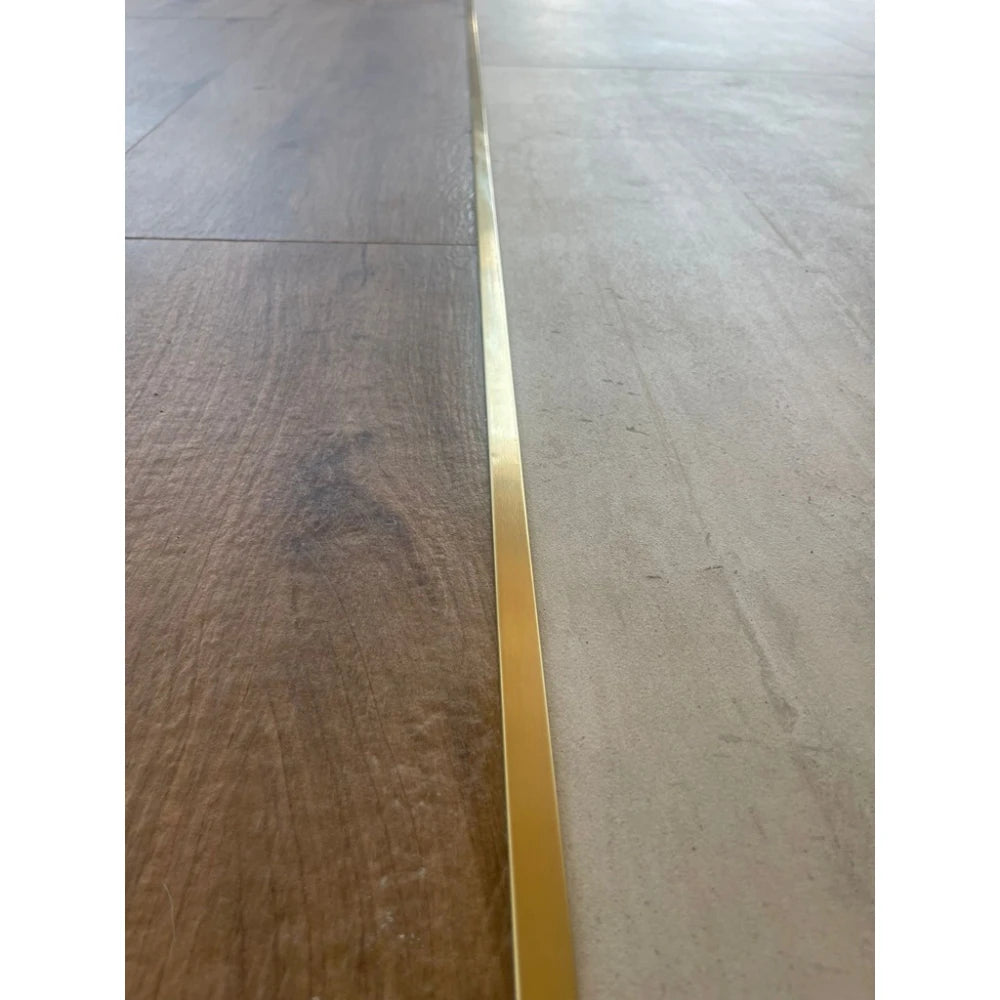 Profil T Prag de Trecere Inox Auriu Brush 30x2700mm