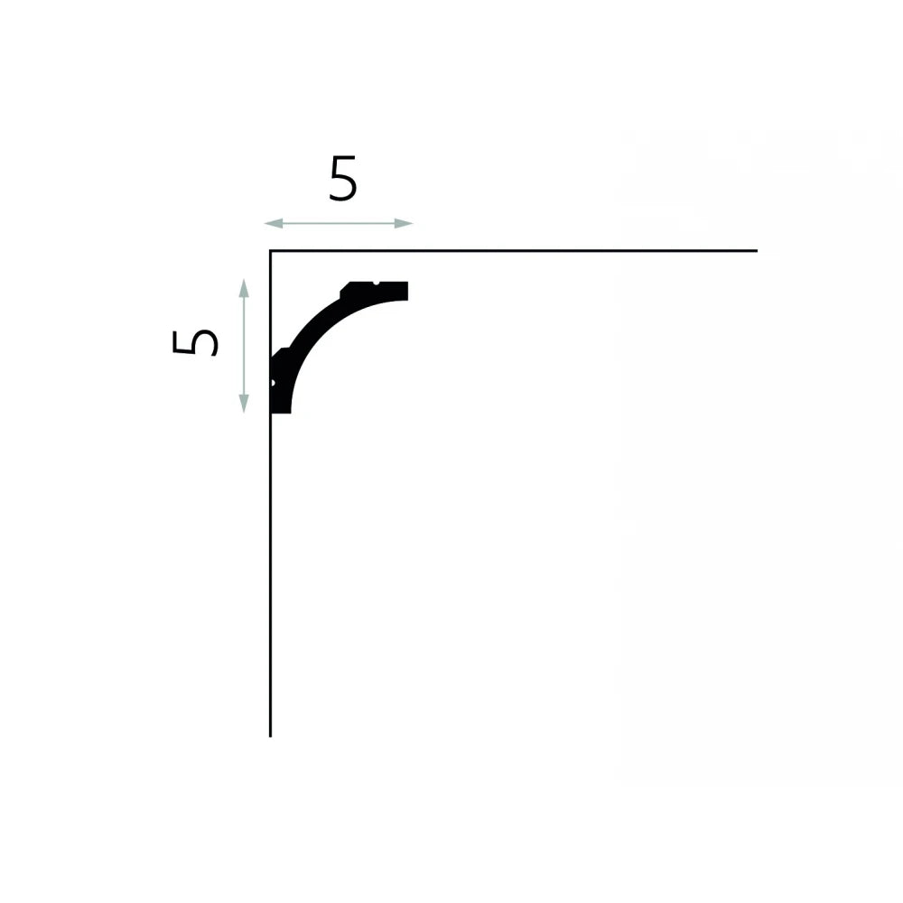 Cornișă decorativă din polimer rigid MD210