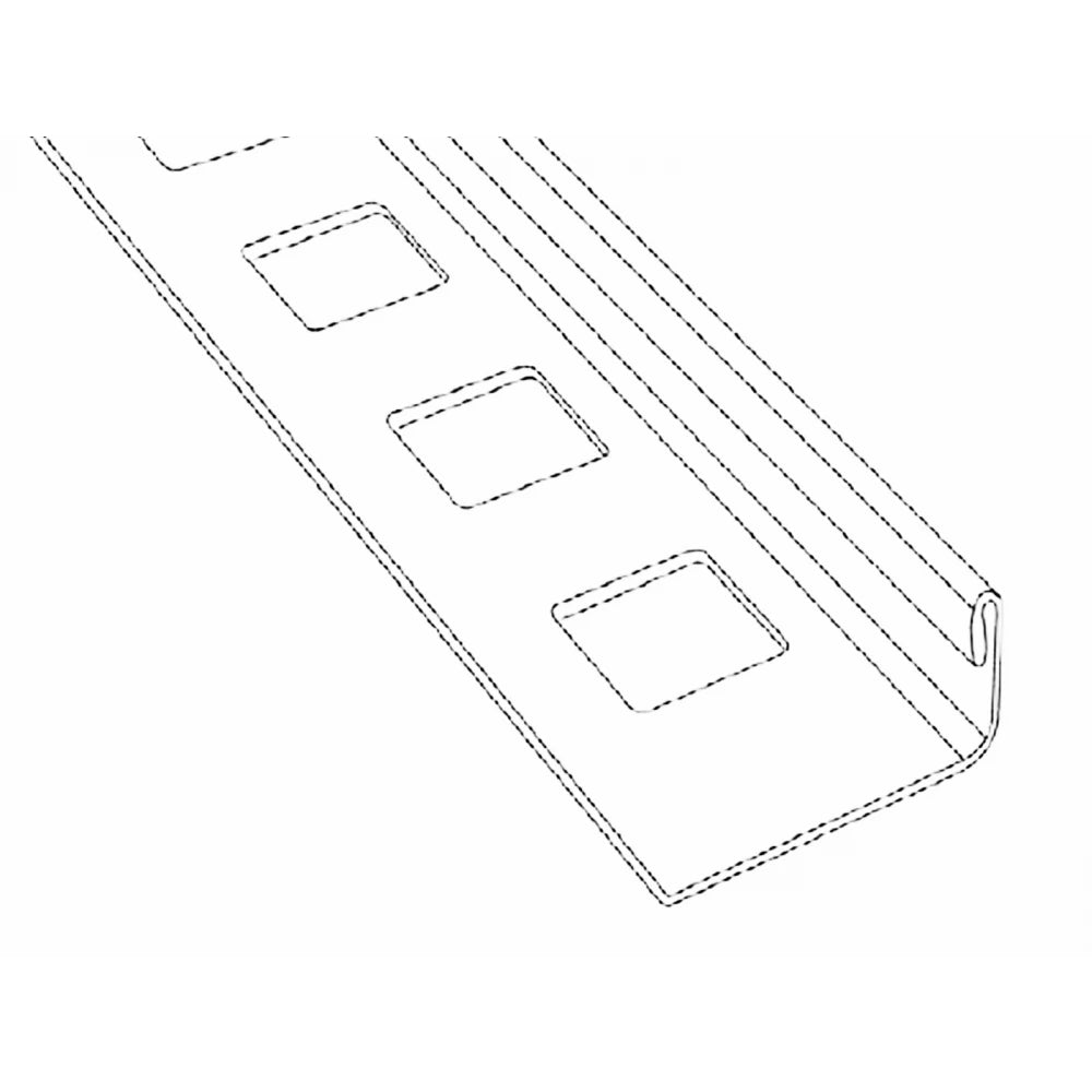 Profil terminatie gresie faianta, drept, 10 mm, inox, crom oglinda