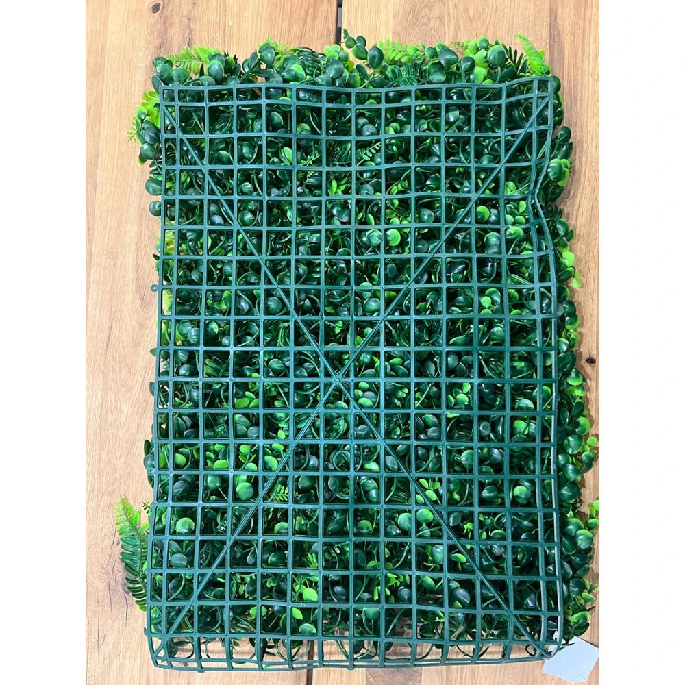 Perete verde Decorativ cu Ferigă și Buxus 40x60 cm