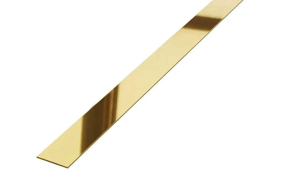 Profil platbanda, inox, auriu lucios, 5x2700x0.6 mm