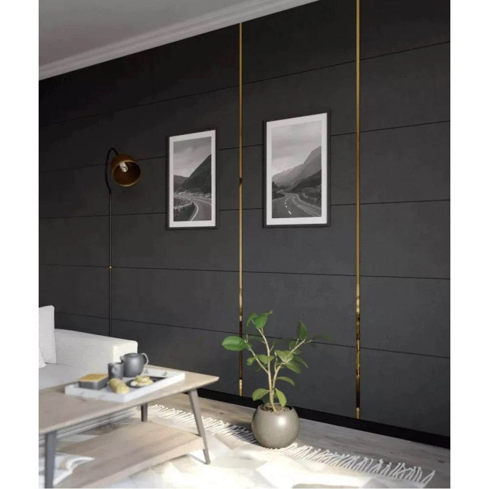 Profil platbanda, inox, auriu oglinda, 10x0.6x2700 mm