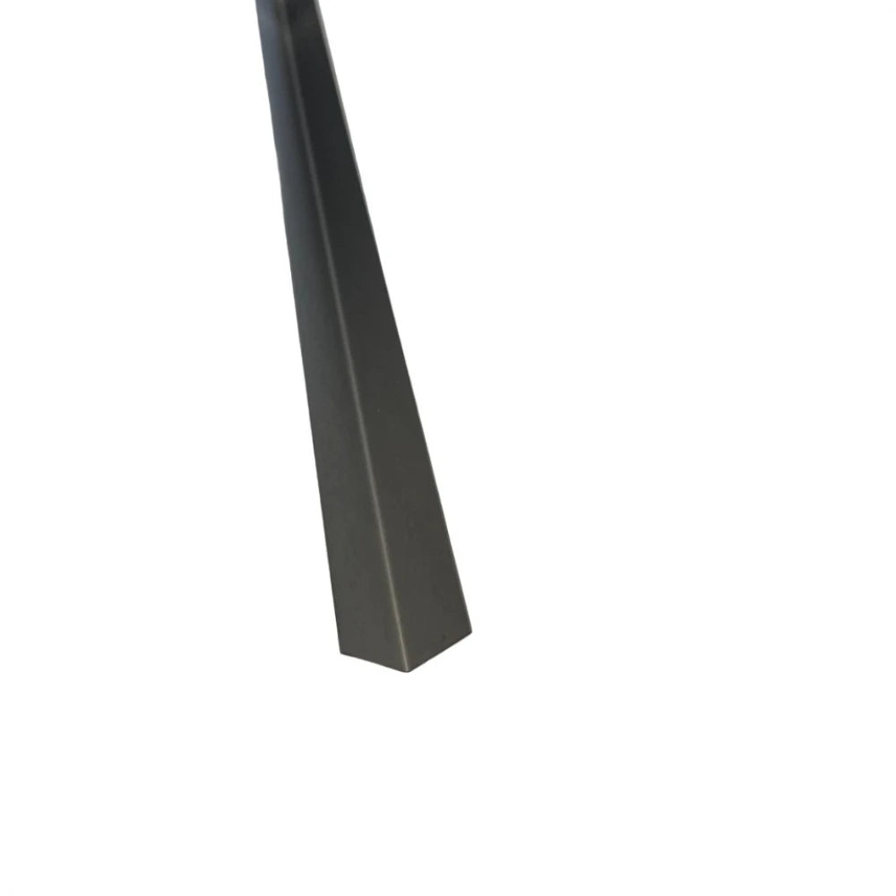 Profil L de colt din inox negru brushed, 15x15x2700 mm
