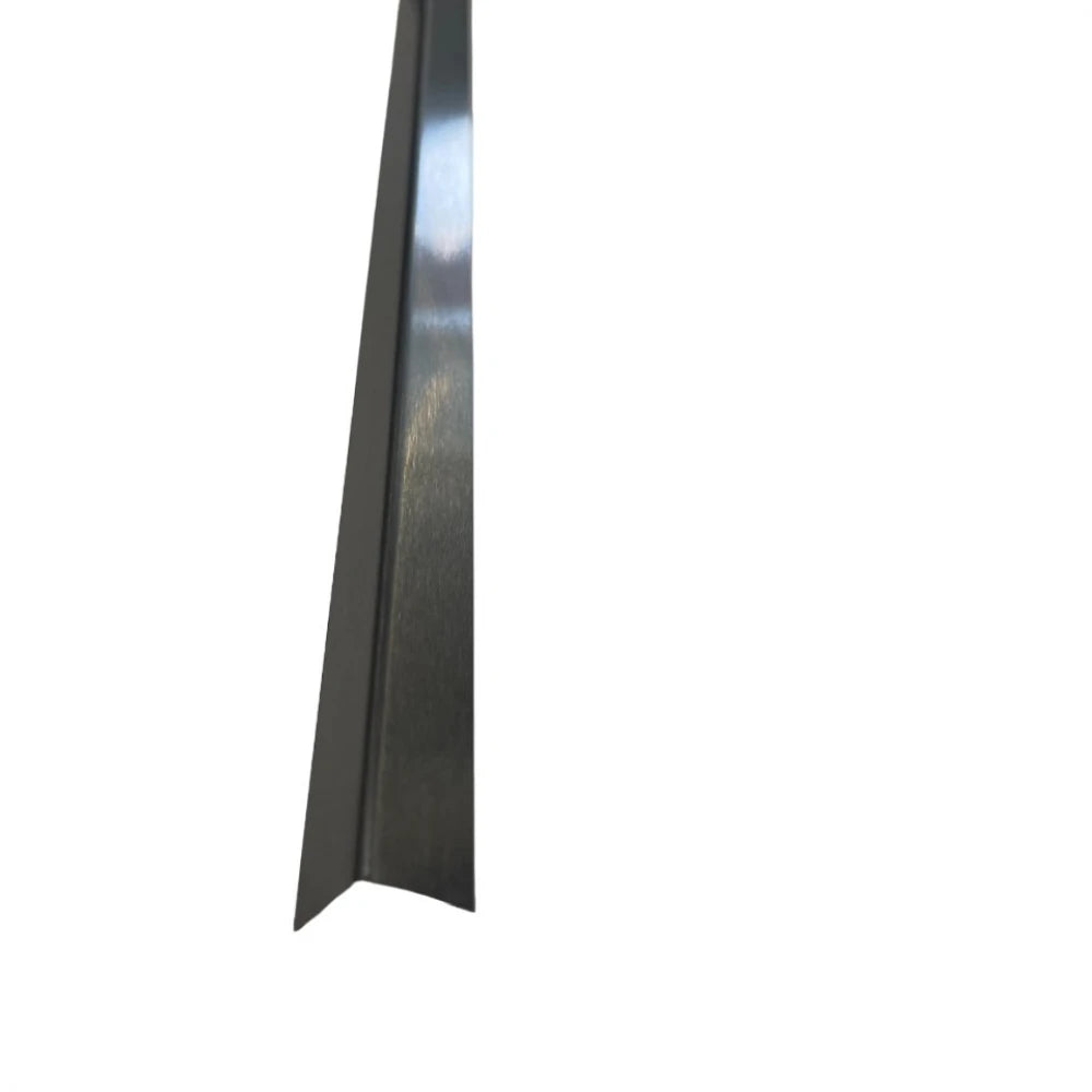 Profil L de colt din inox negru brushed, 15x15x2700 mm