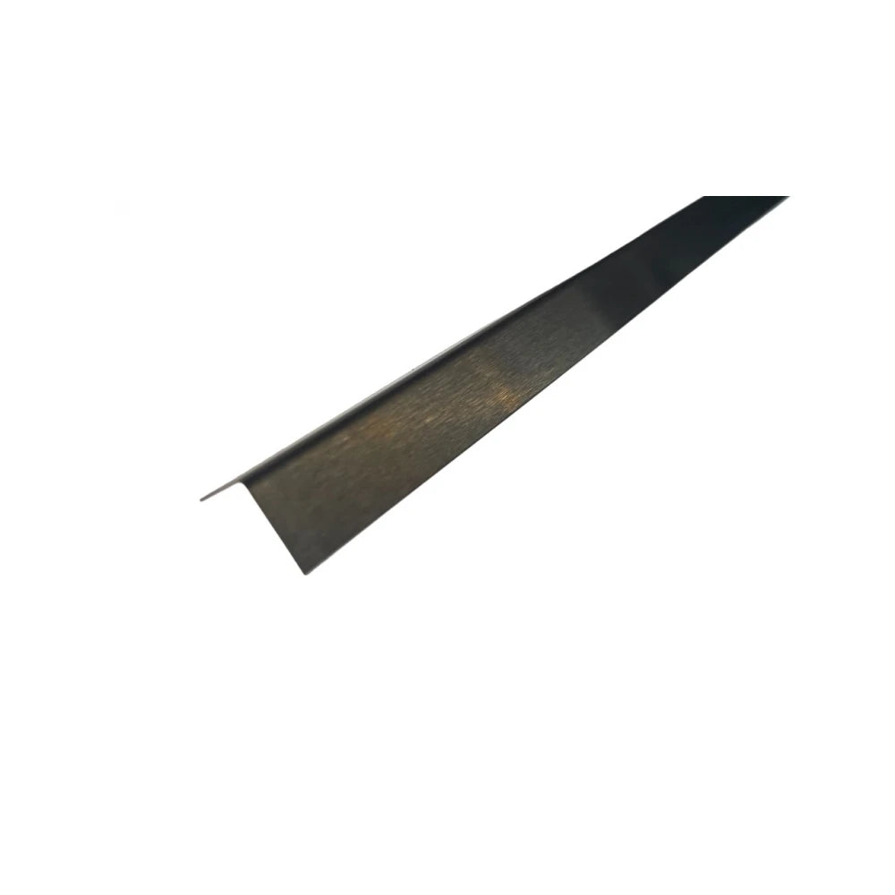 Profil L de colt din inox negru brushed, 15x15x2700 mm