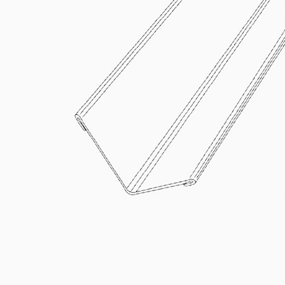 Profil L, coltar interior, 20x20x2700x0.6 mm, auriu brush