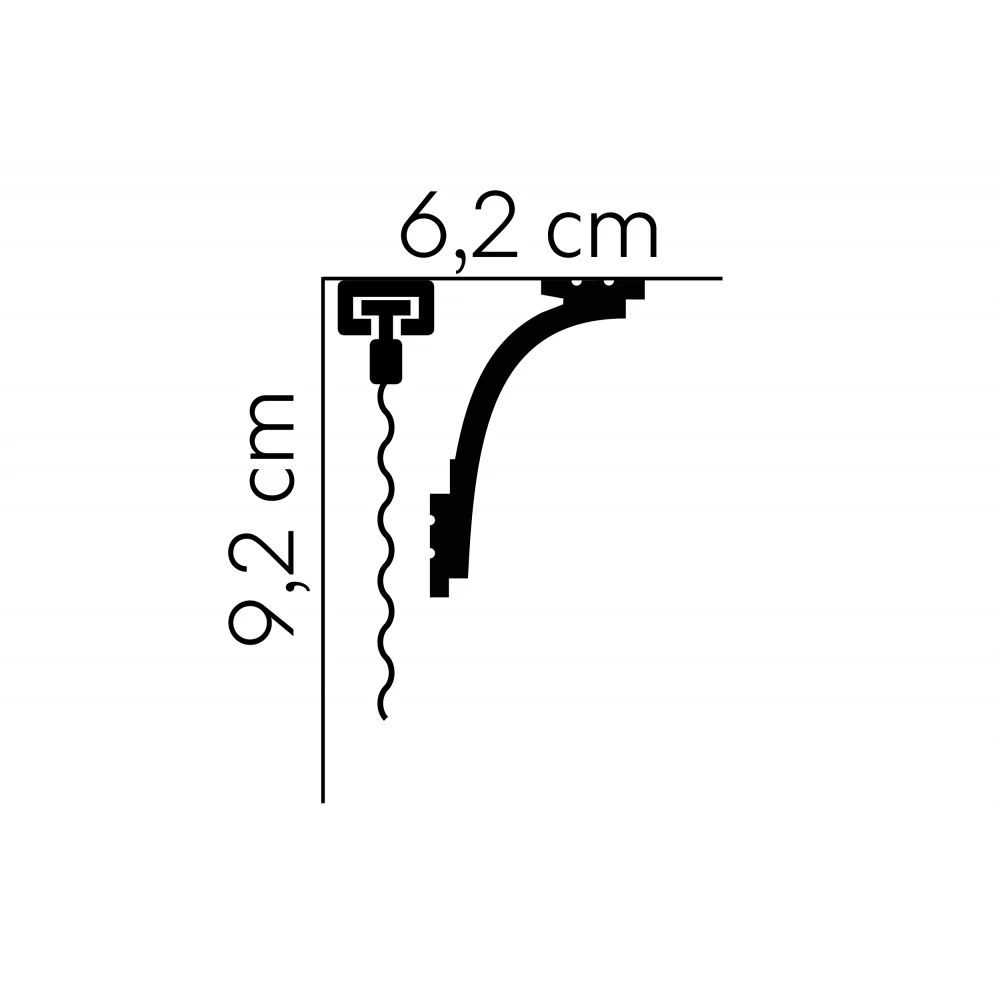Cornișă masca galerie MD111