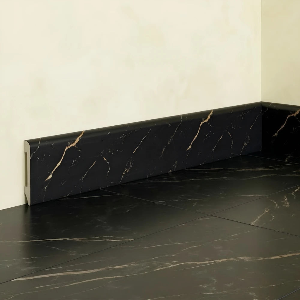 Plinta decorativa Gold Black WP09 14x79x2000 mm din Polimer Dur