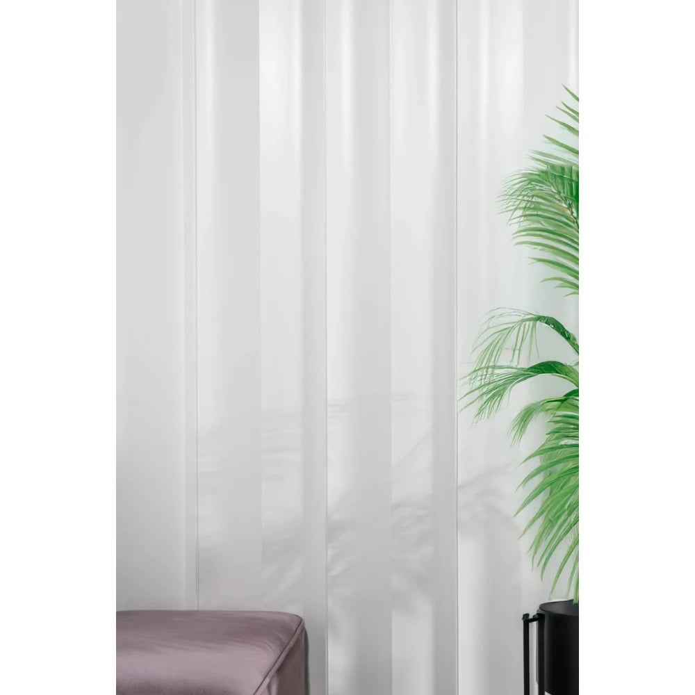 Panou riflat decorativ Eterno WP004 polimer rigid 25 x 2.17 x 270 cm curbura subtila alb mat vopsibil Mardom Decor