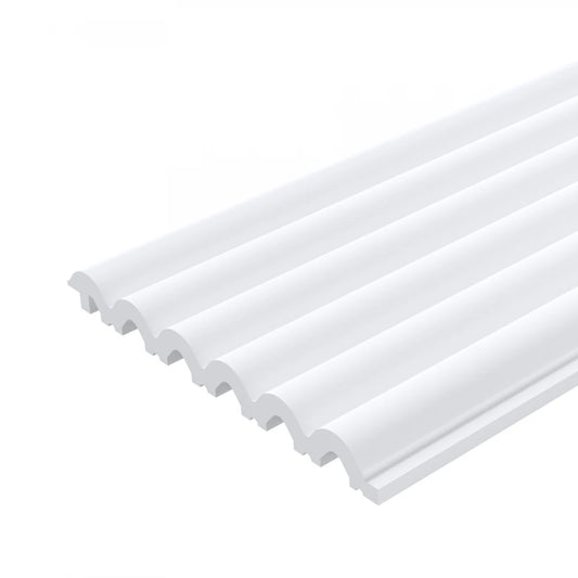 Panou riflat alb duropolimer lavabil 270x12 cm L0401 Sereno
