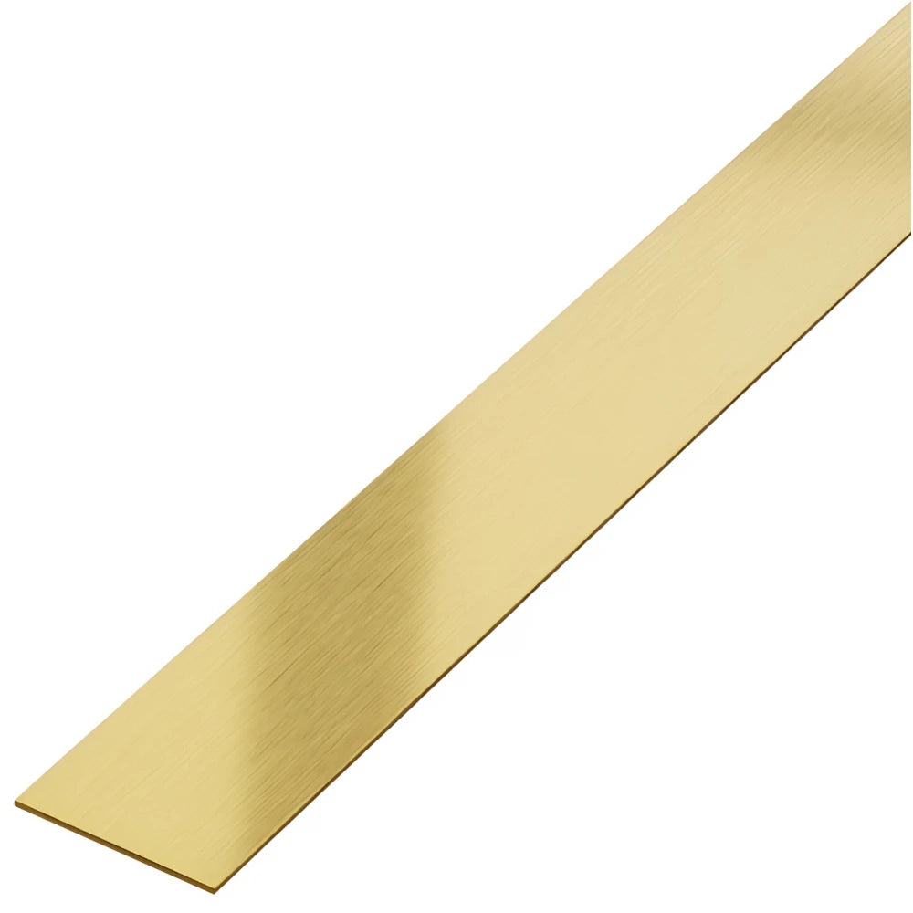 Platbanda Inox Autoadeziva Auriu Mat 25 mm X 2700 mm X 0.6 mm