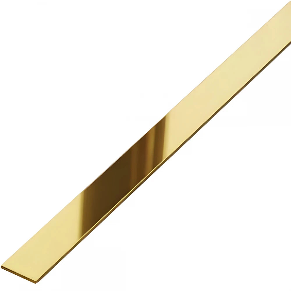 Profil platbanda, inox, auriu lucios, 5x2700x0.6 mm