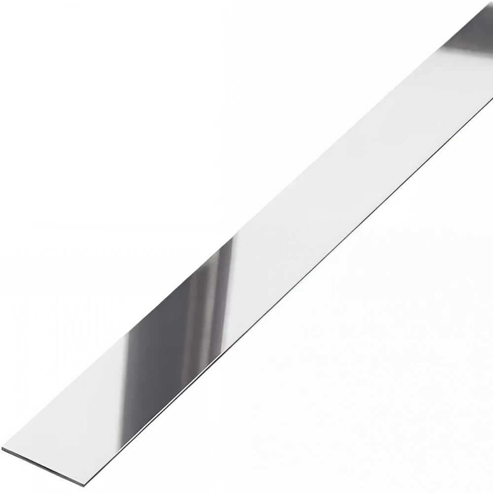 Profil platbanda Autoadeziva crom lucios 15x0,6x2700mm