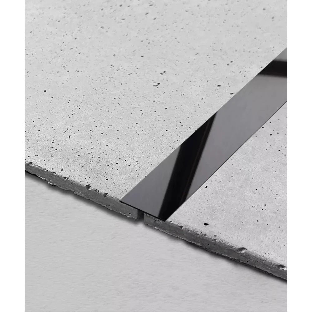 Platbanda negru lucios, 50x2700x0.6 mm, inox, profil decorativ