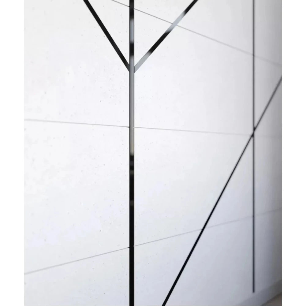 Platbanda negru lucios, 50x2700x0.6 mm, inox, profil decorativ