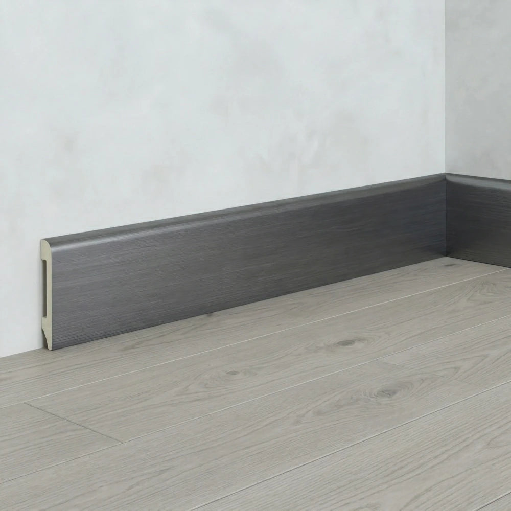 Plinta decorativa Brushed Gray WP10 14x79x2000 mm din Polimer Dur