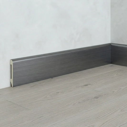Plinta decorativa Brushed Gray WP10 14x79x2000 mm din Polimer Dur