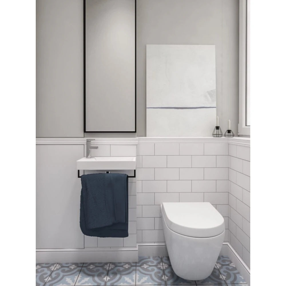 Plinta decorativa 6x1.3x200 cm, polimer dur, alba, vopsibila, Mardom MD028