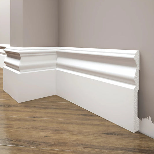 Plinta decorativa LPC09 119x15x2440 mm din duropolimer, profil clasic