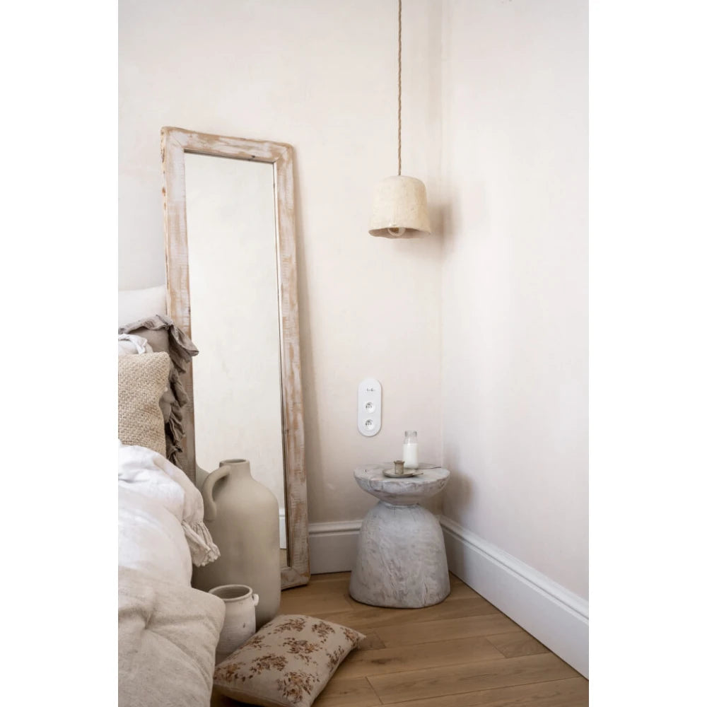 Plintă înaltă MD020 polimer alb 19.8x1.9x200 cm, design clasic