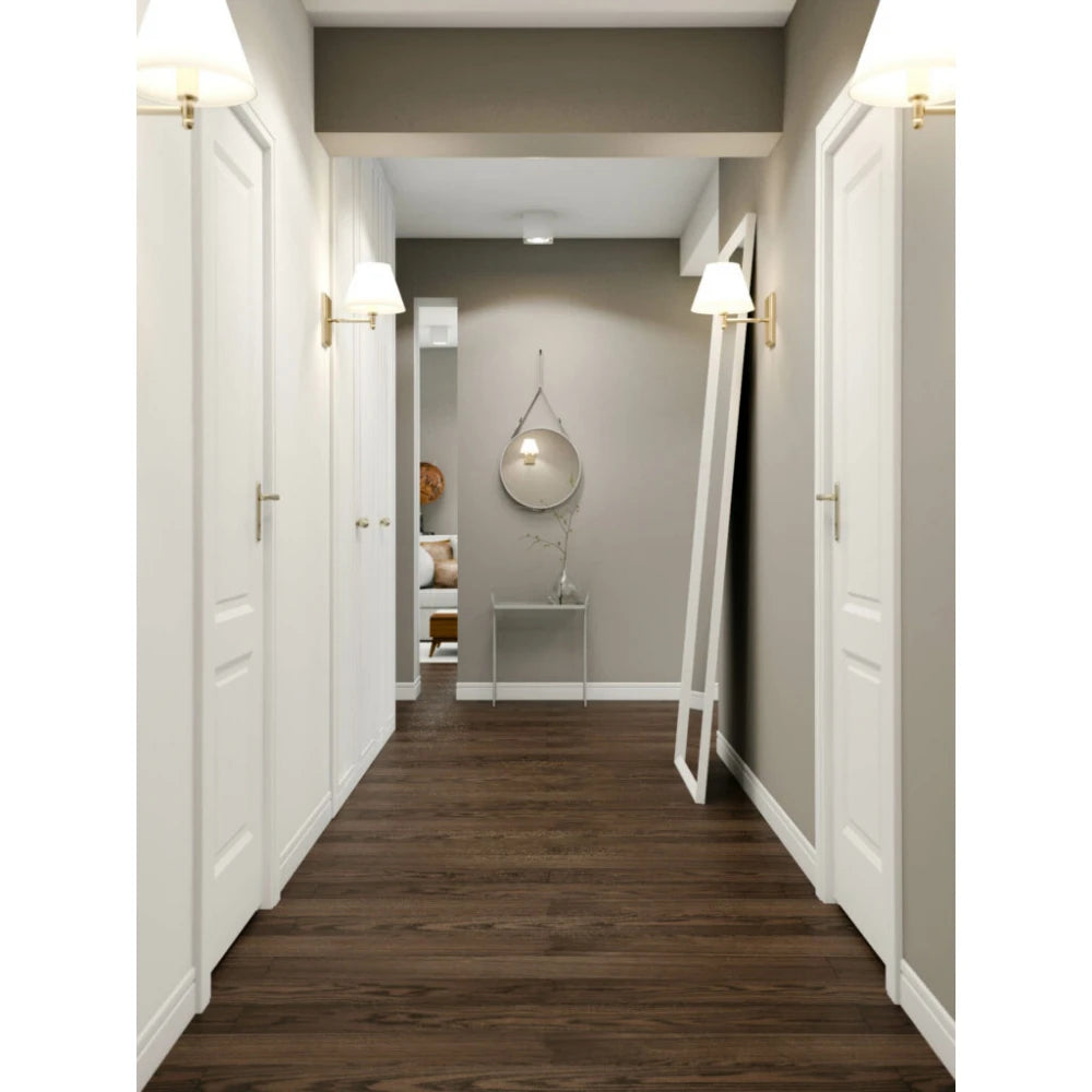 Plintă înaltă MD020 polimer alb 19.8x1.9x200 cm, design clasic