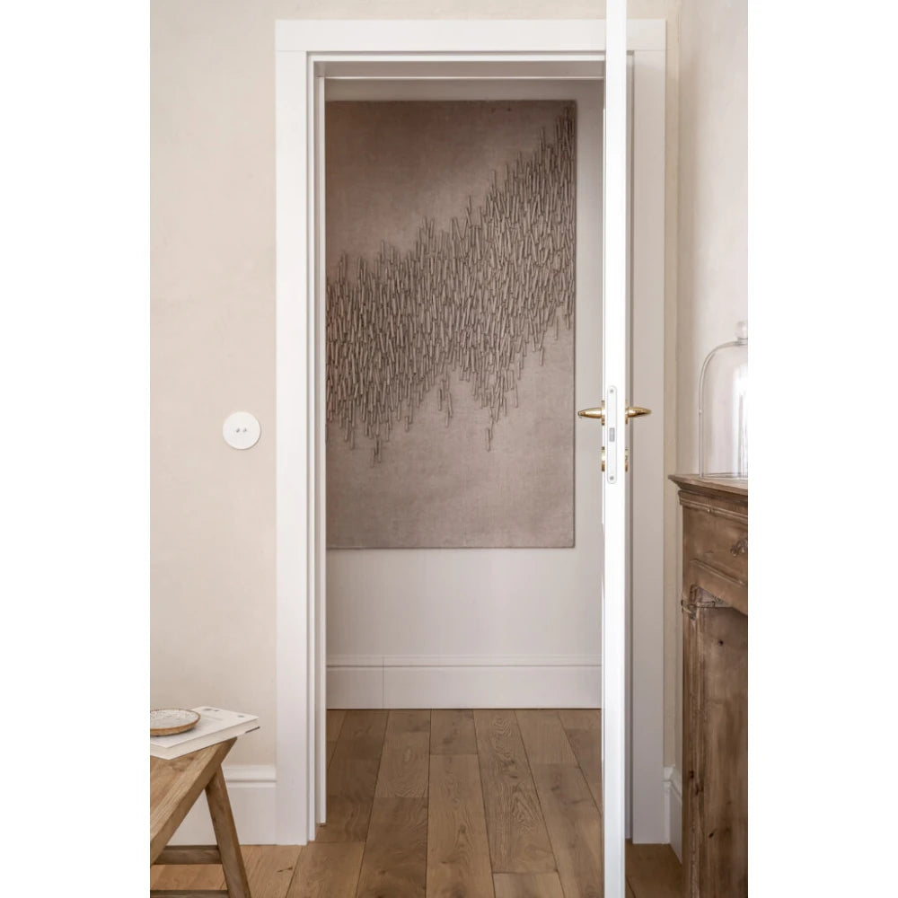 Plintă înaltă MD020 polimer alb 19.8x1.9x200 cm, design clasic