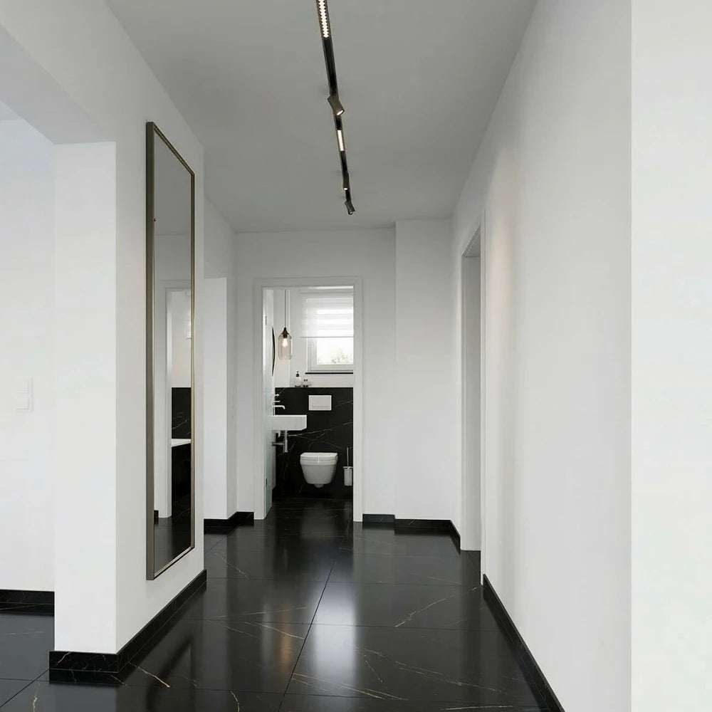 Plinta decorativa Gold Black WP09 14x79x2000 mm din Polimer Dur