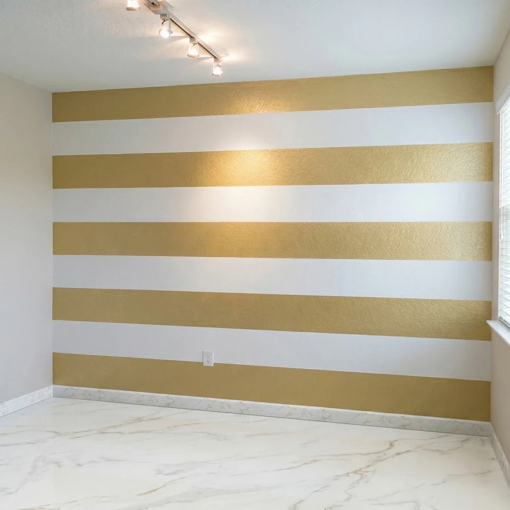 Plinta decorativa Gold White WP08 14x79x2000 mm, aspect marmura Calacatta Gold din Polimer Dur